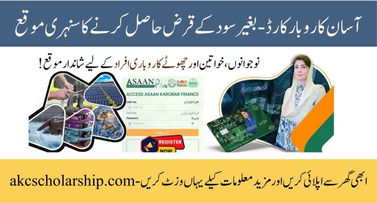 Asaan Karobar Card Online Portal