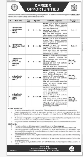 NACTA Jobs 2025